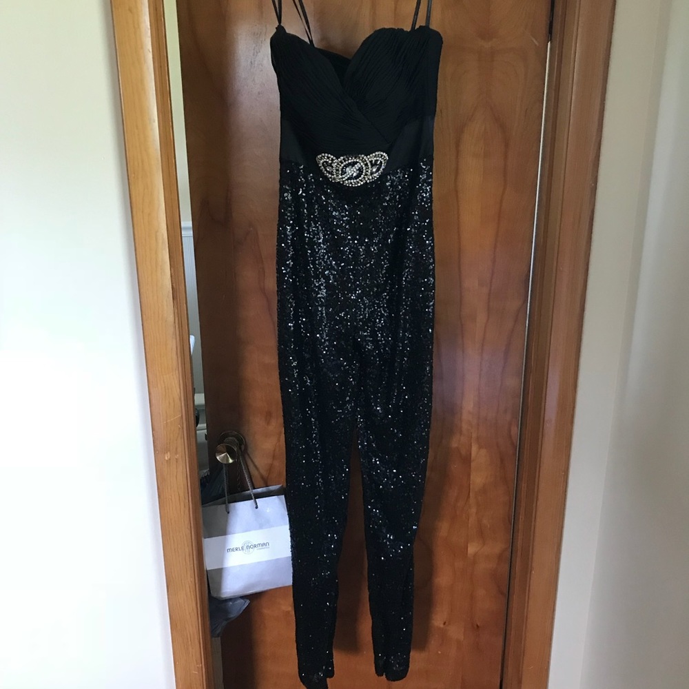 Alyce Paris sequin jumpsuit